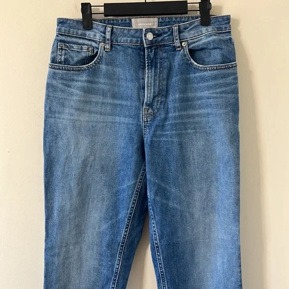 Everlane The Curvy Cheeky Medium Wash High Waist Denim Jean Size 30 Regular - Picture 3 of 13
